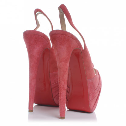 Christian Louboutin Veau Velours Miss Benin 160 Pumps 42 Rose Paris 3 of 6
