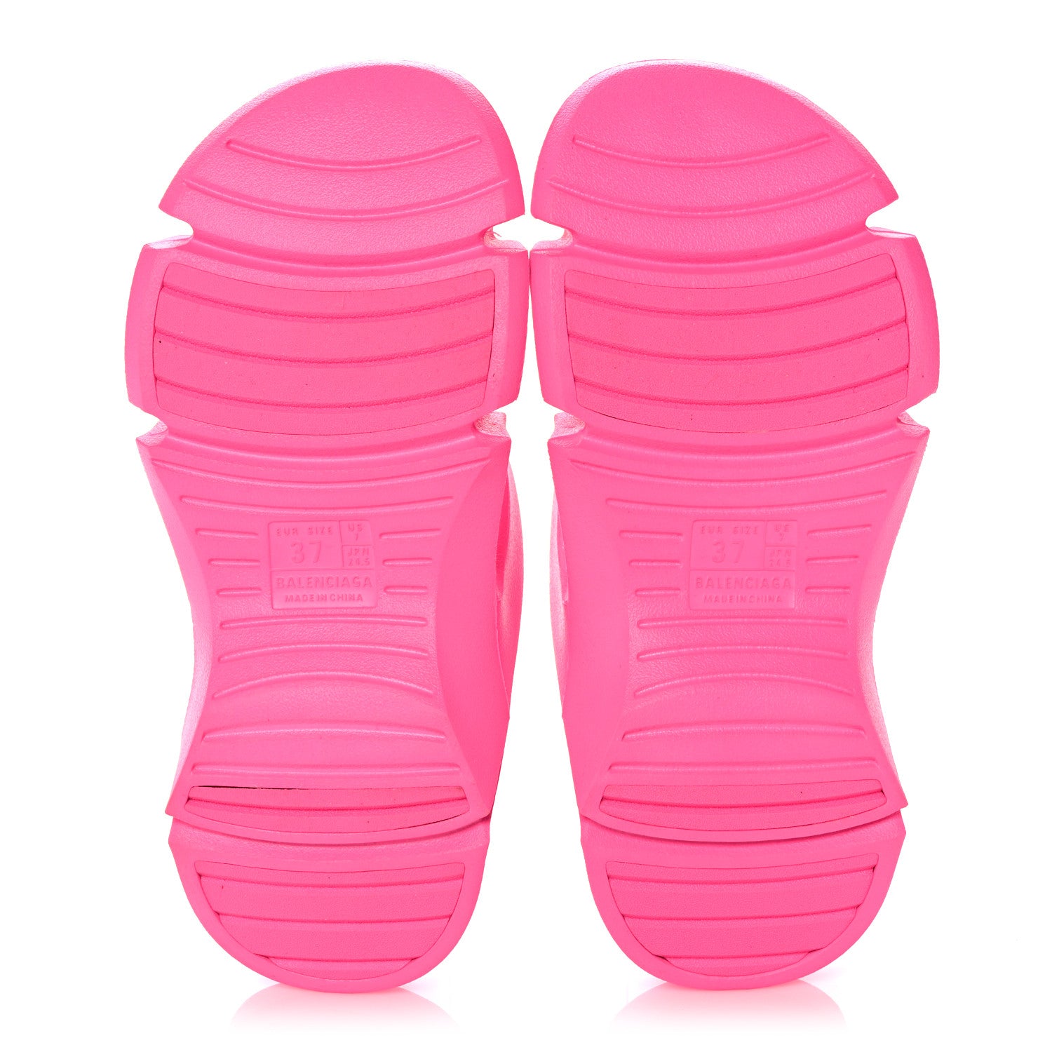 Balenciaga Rubber Womens Mold Thong Sandals 37 Fluo Pink 5 of 8