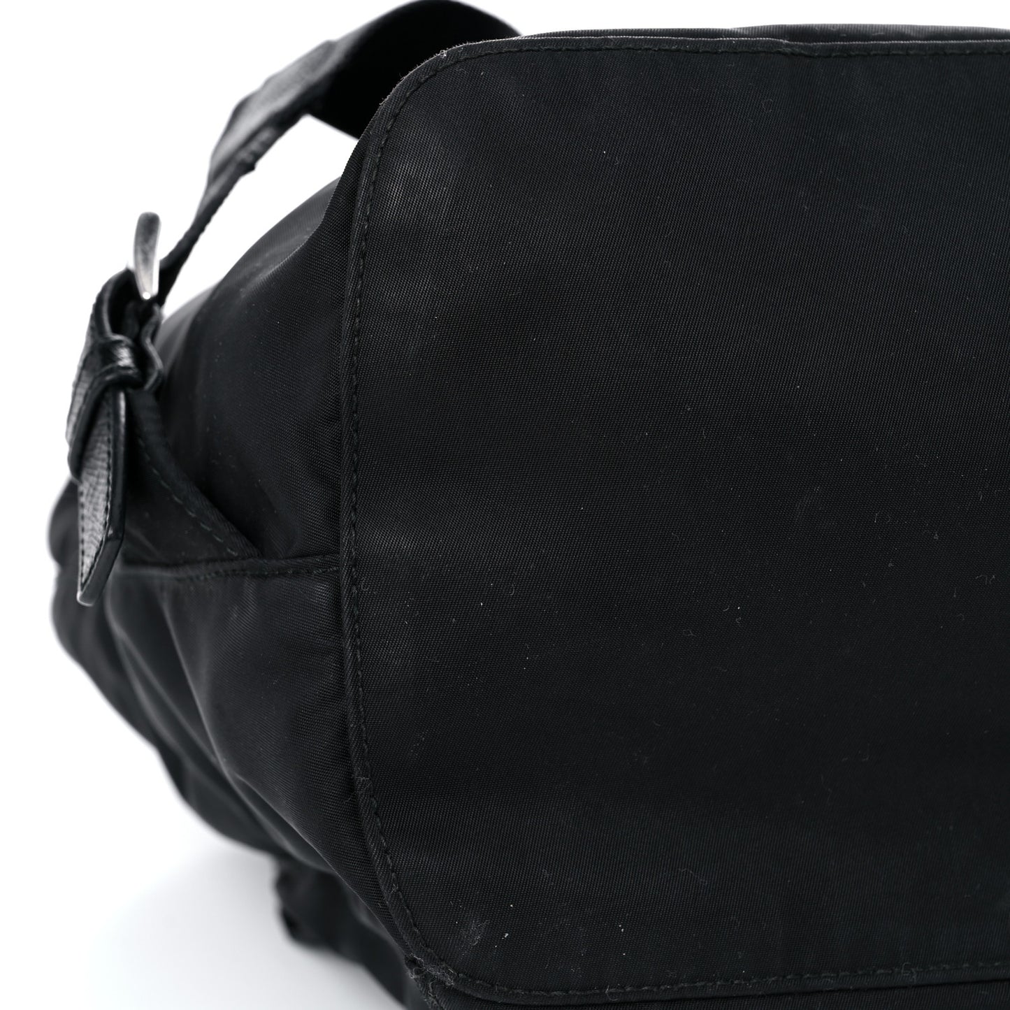 Tessuto Nylon Saffiano Medium Backpack Black