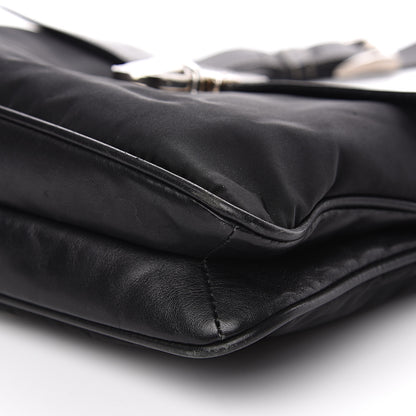 Prada Tessuto Nylon Nappa Shoulder Bag Black 8 of 13