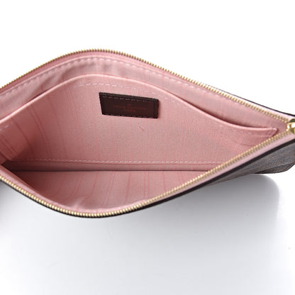 Louis Vuitton Damier Ebene Neverfull MM GM Pochette Rose Ballerine 5 of 6