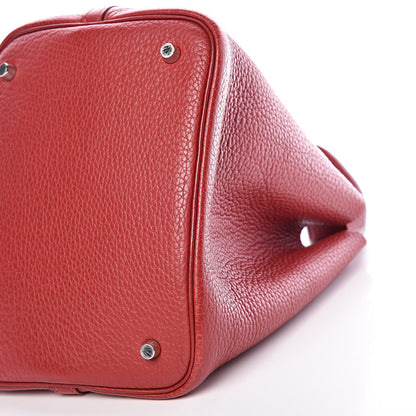 Hermes Taurillon Clemence Picotin 22 MM Rouge Garance 9 of 14