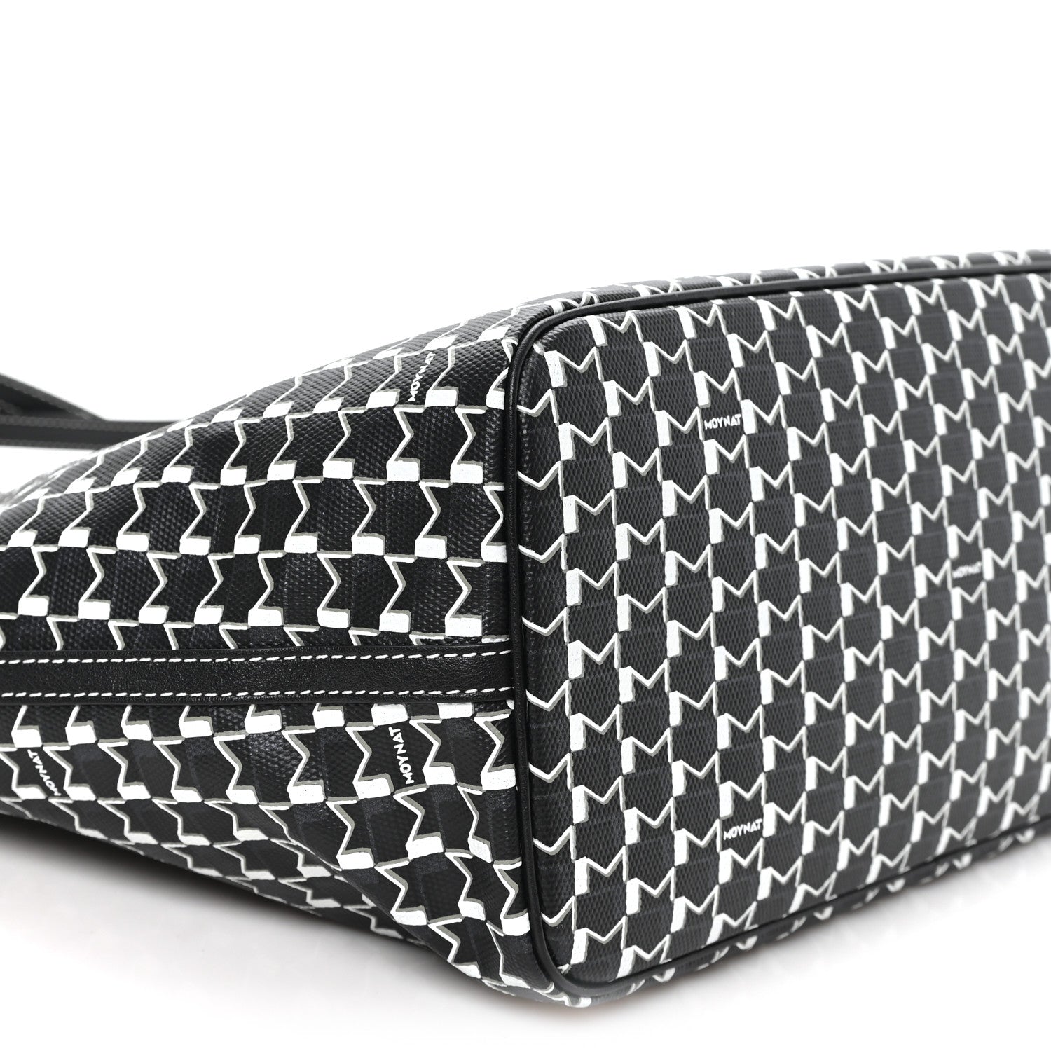 Moynat X KASING LUNG Calfskin Canvas M Labubu Tote MM Black