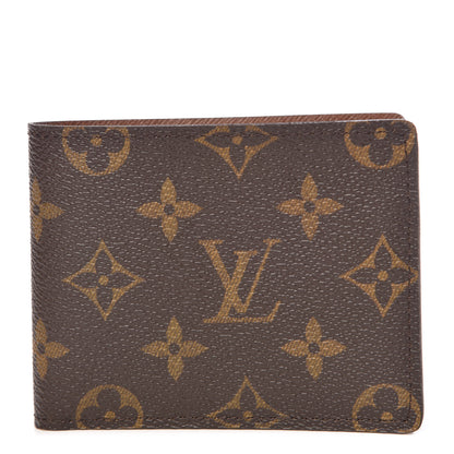 Louis Vuitton Monogram Mens Porte-Billets 3 Card Billfold Wallet 1 of 9