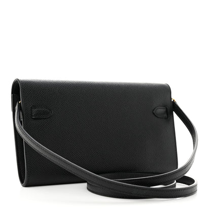 Hermes Epsom Kelly Wallet To Go Black 3 of 7
