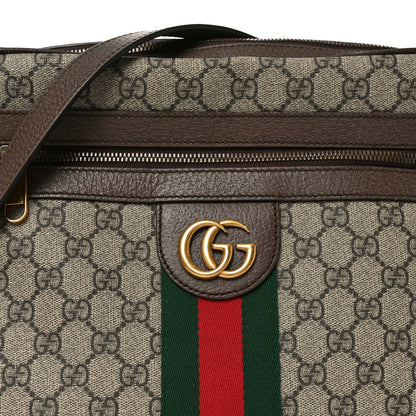 Gucci GG Supreme Monogram Web Medium Ophidia Messenger Bag Brown 8 of 10