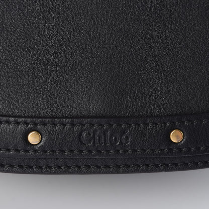 Chloe Calfskin Suede Medium Nile Bracelet Bag Black 6 of 10