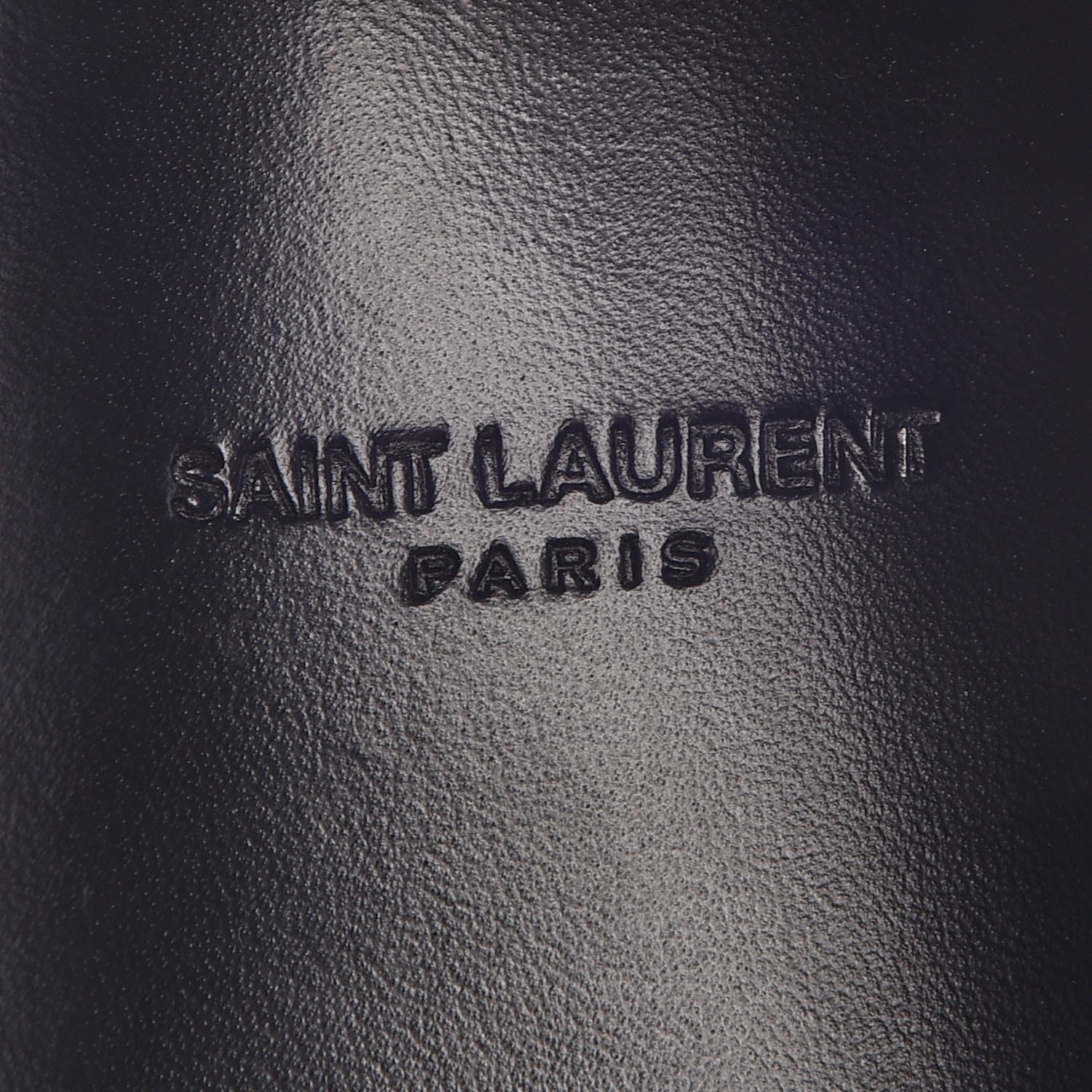Saint Laurent Lambskin Joan Slide Sandals 38 Black 6 of 8