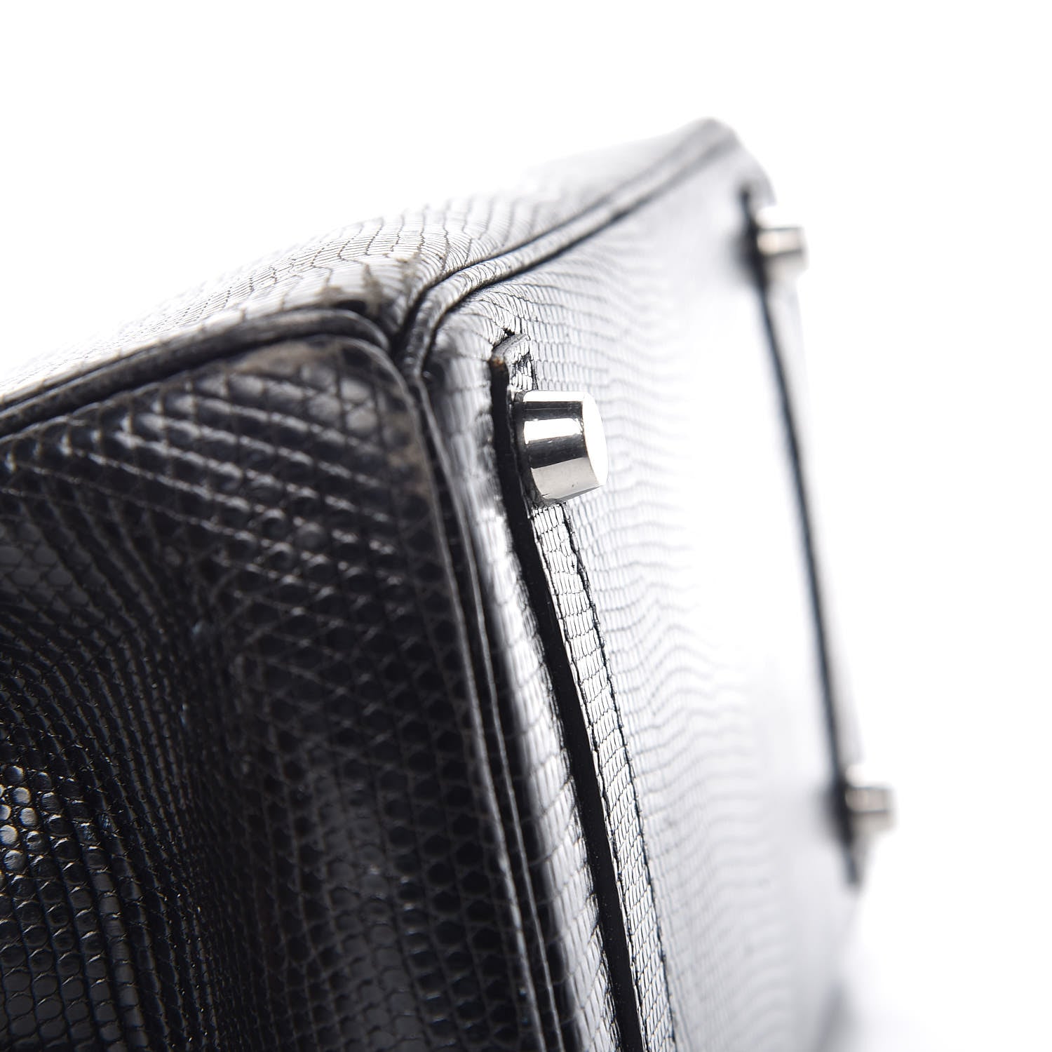 Hermes Lizard Birkin 25 Black 13 of 50