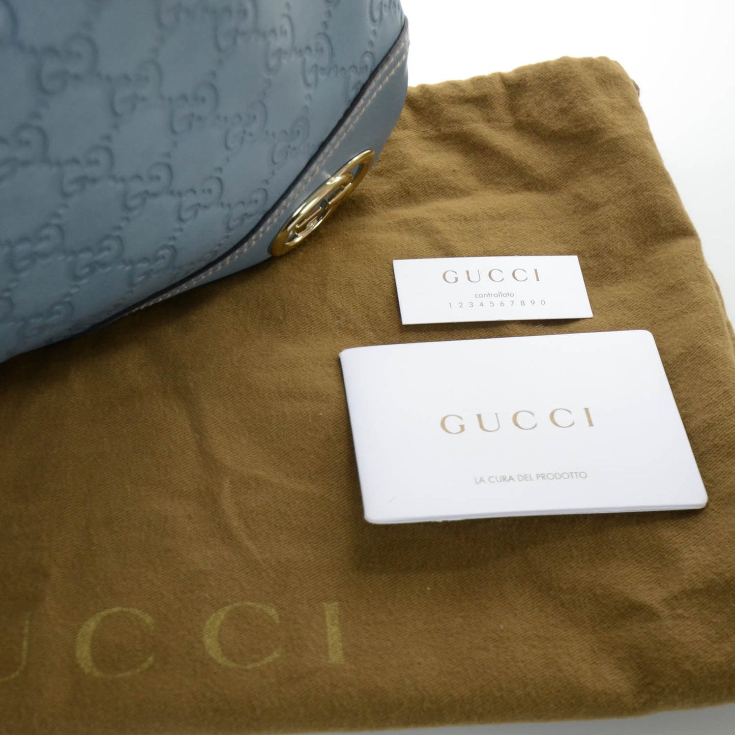 Guccissima New Britt Hobo Blue