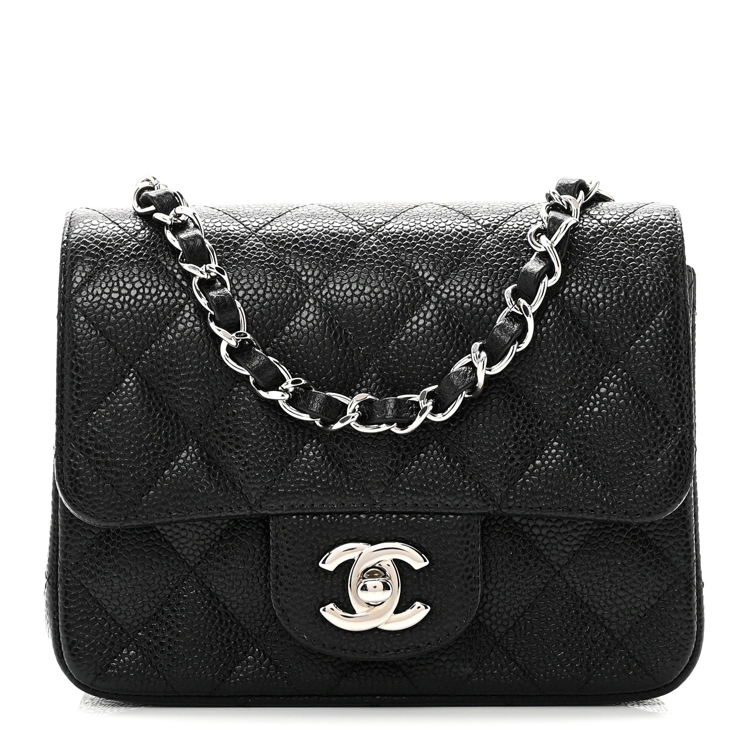 Chanel Caviar Quilted Mini Square Flap Black 1 of 10