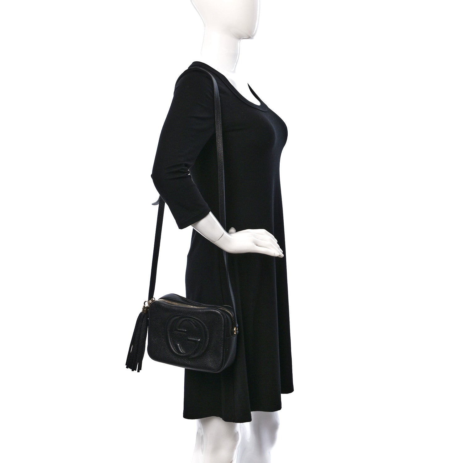 Gucci Pebbled Calfskin Small Soho Disco Bag Black 2 of 15