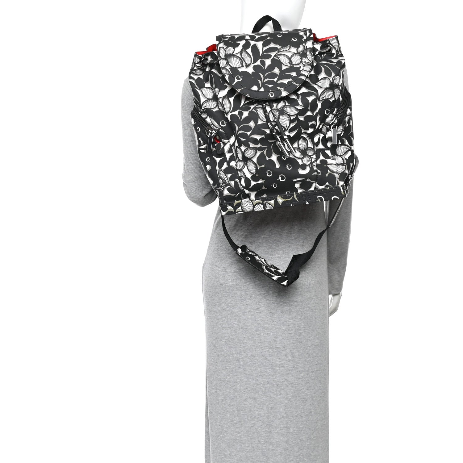 Christian Louboutin Gommato Calfskin Petunia Explorafunk Backpack Black White 2 of 10