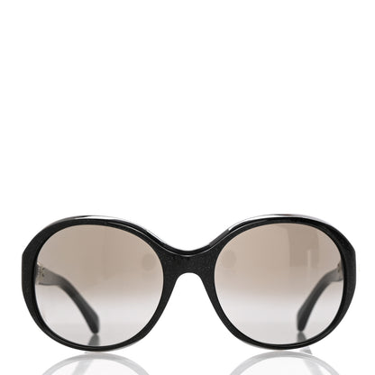 Chanel Glitter Acetate CC Pearl Sunglasses 5211-H Black 2 of 8
