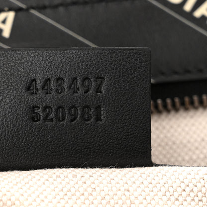 Gucci X BALENCIAGA Calfskin Matelasse Logo Print Small GG Marmont Shoulder Bag Black 7 of 11