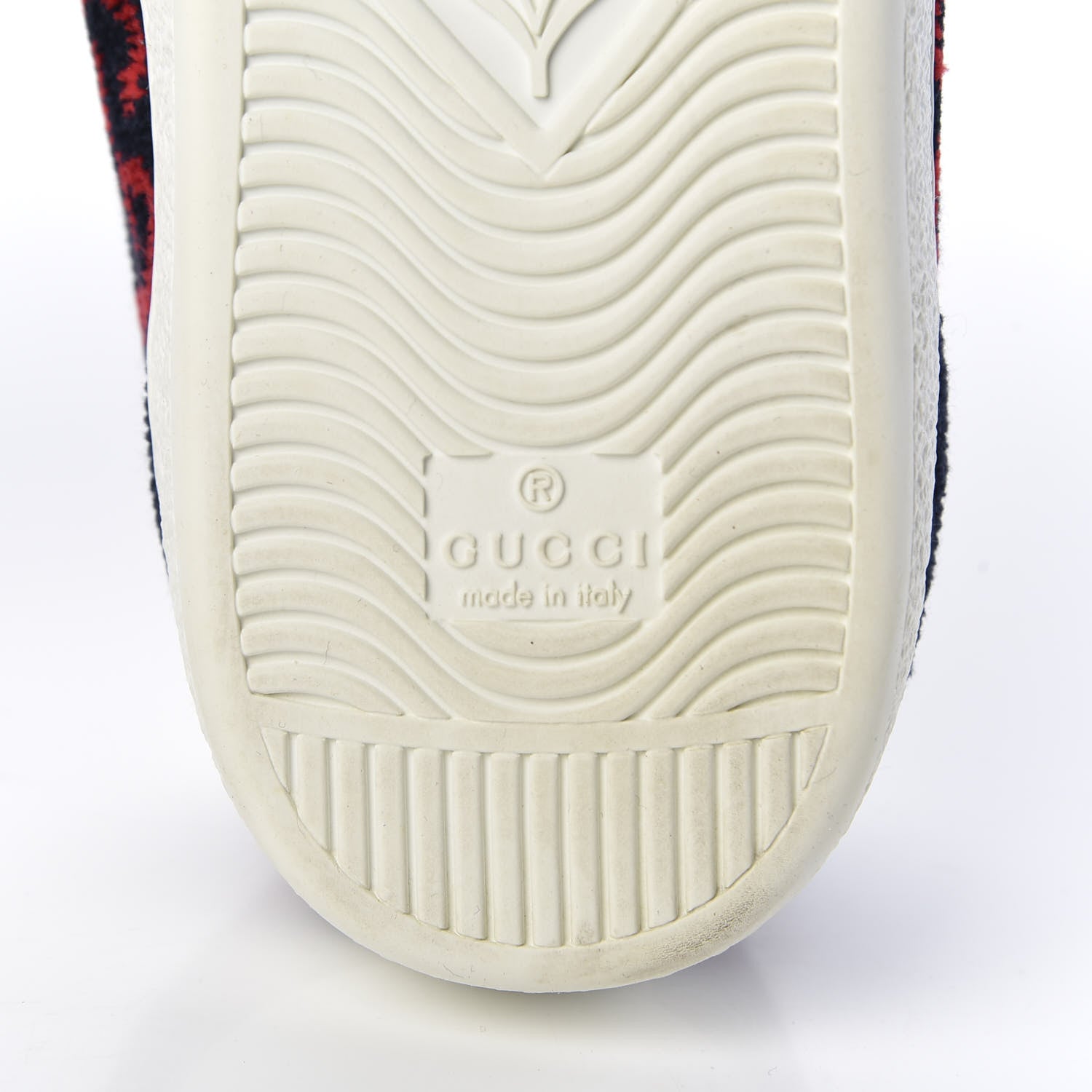Gucci Covered Wool Big GG Monogram Mens Sneaker 7 Blue Red 8 of 9
