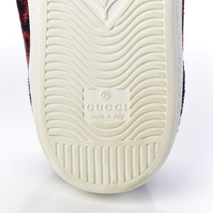 Gucci Covered Wool Big GG Monogram Mens Sneaker 7 Blue Red 8 of 9