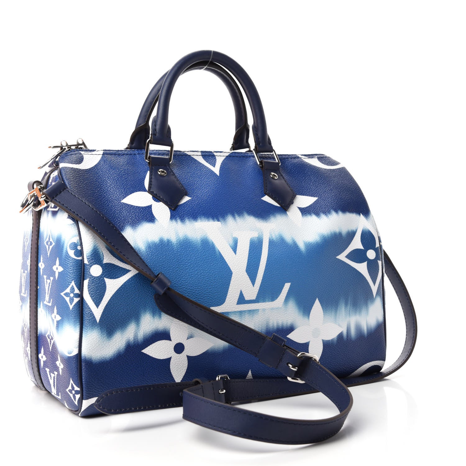 Louis Vuitton Monogram Escale Speedy Bandouliere 30 Blue 3 of 12
