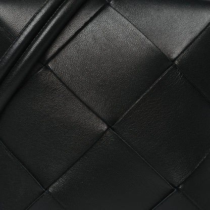 Bottega Veneta Lambskin Maxi Intrecciato Mini Cassette Camera Bag Black 7 of 9