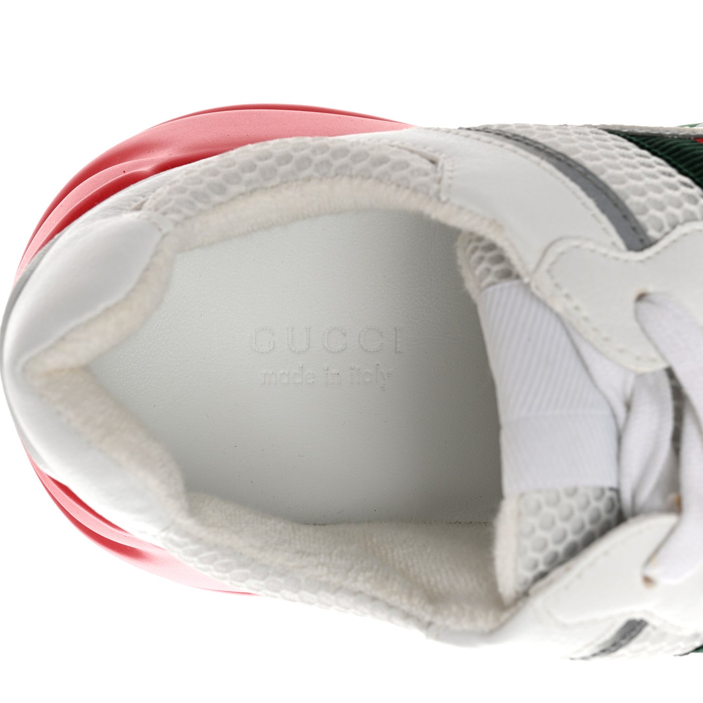 Lavaredo Eco Fabric Mesh Web Womens Rhyton Reflective Sneakers 39.5 Great White Green Red Silver