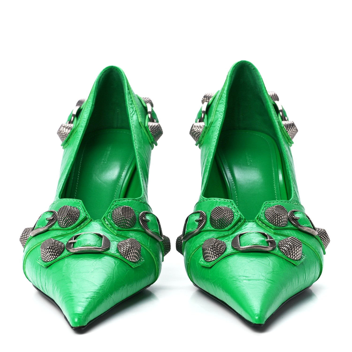 Balenciaga Agneau Arena Cagole 90mm Pumps 40 Vivid Green 2 of 9