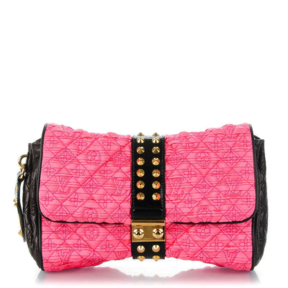 Louis Vuitton Satin Quilted Monogram Coquette Pochette Bunny Pink 1 of 8