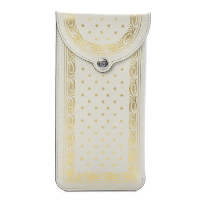 Gucci X SEGA Calfskin GUCCY Stars Sunglasses Case White Gold 1 of 7