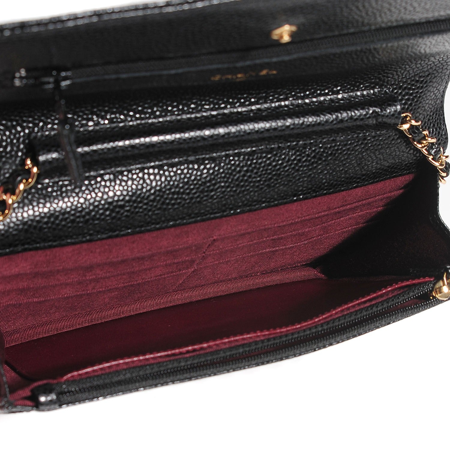 Chanel Caviar Quilted Wallet On Chain WOC Black 6 of 9