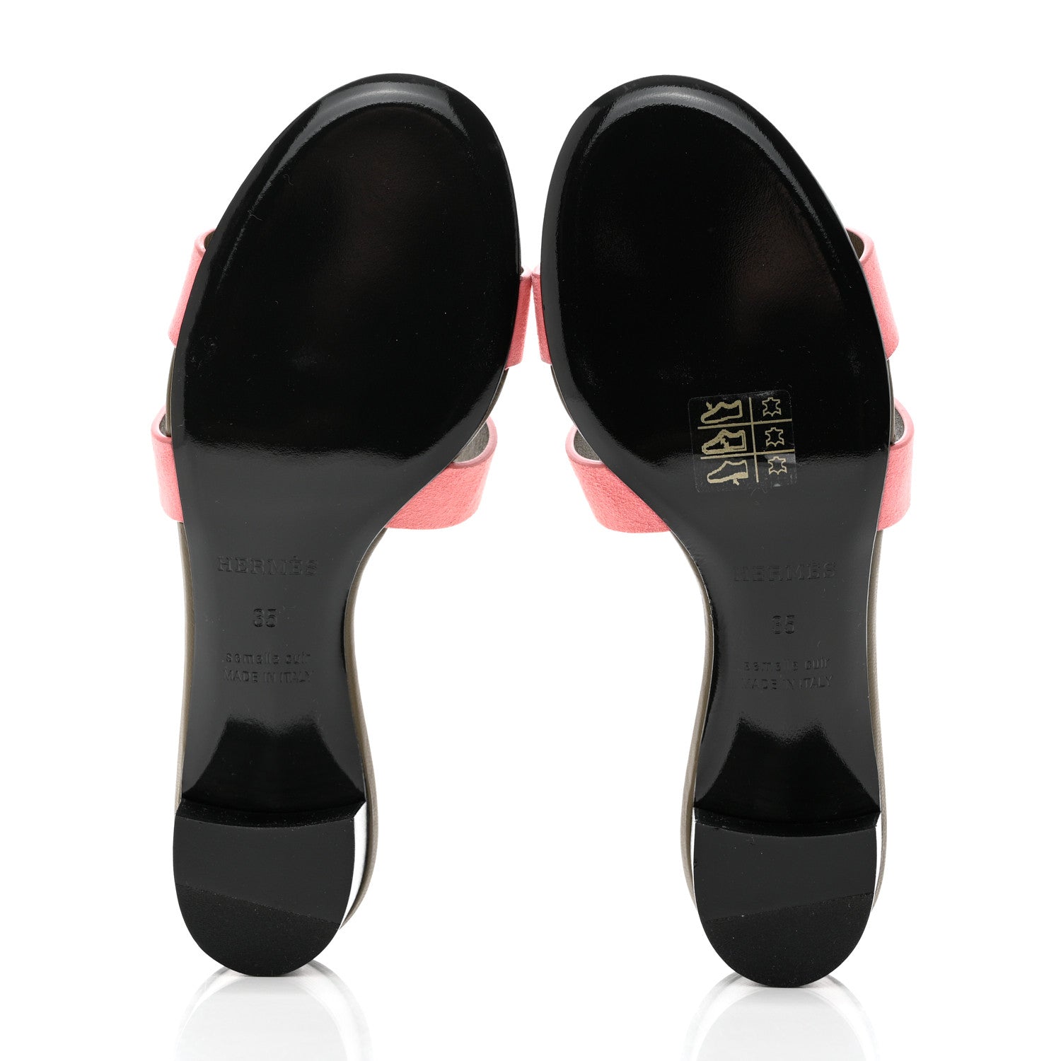 Hermes Suede Goatskin Oasis Sandals 35 Rose Du Desert 5 of 9