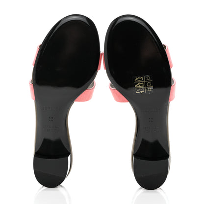 Hermes Suede Goatskin Oasis Sandals 35 Rose Du Desert 5 of 9
