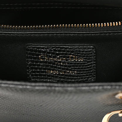Christian Dior Lizard Small Lady Dior Black 6 of 14