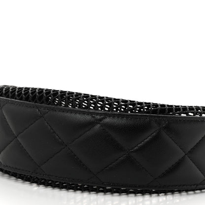 Chanel Mesh Shiny Lambskin Chain Hobo Black 11 of 12