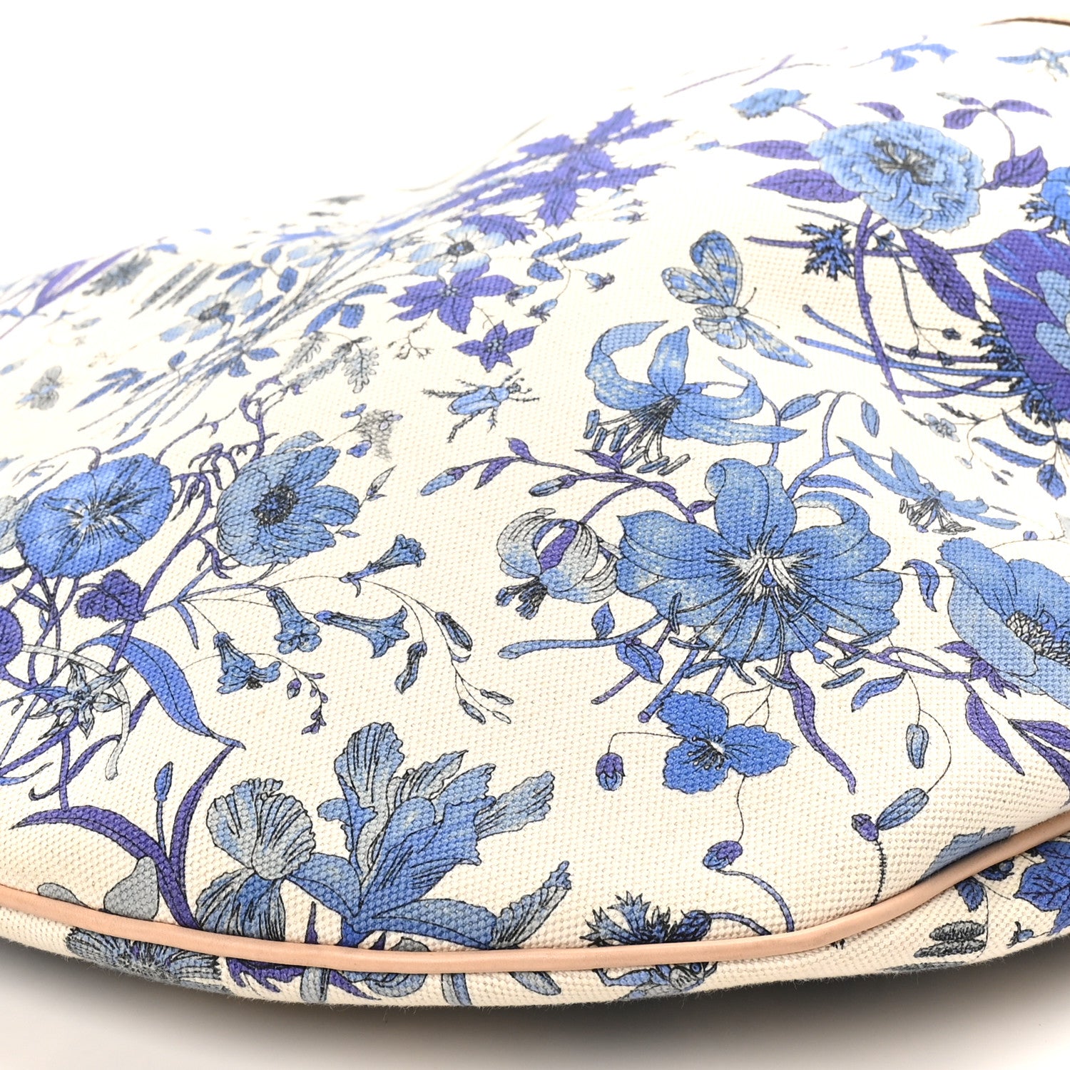 Gucci Canvas Flora Floral Large Wave Hobo Blue 1777423 – FASHIONPHILE