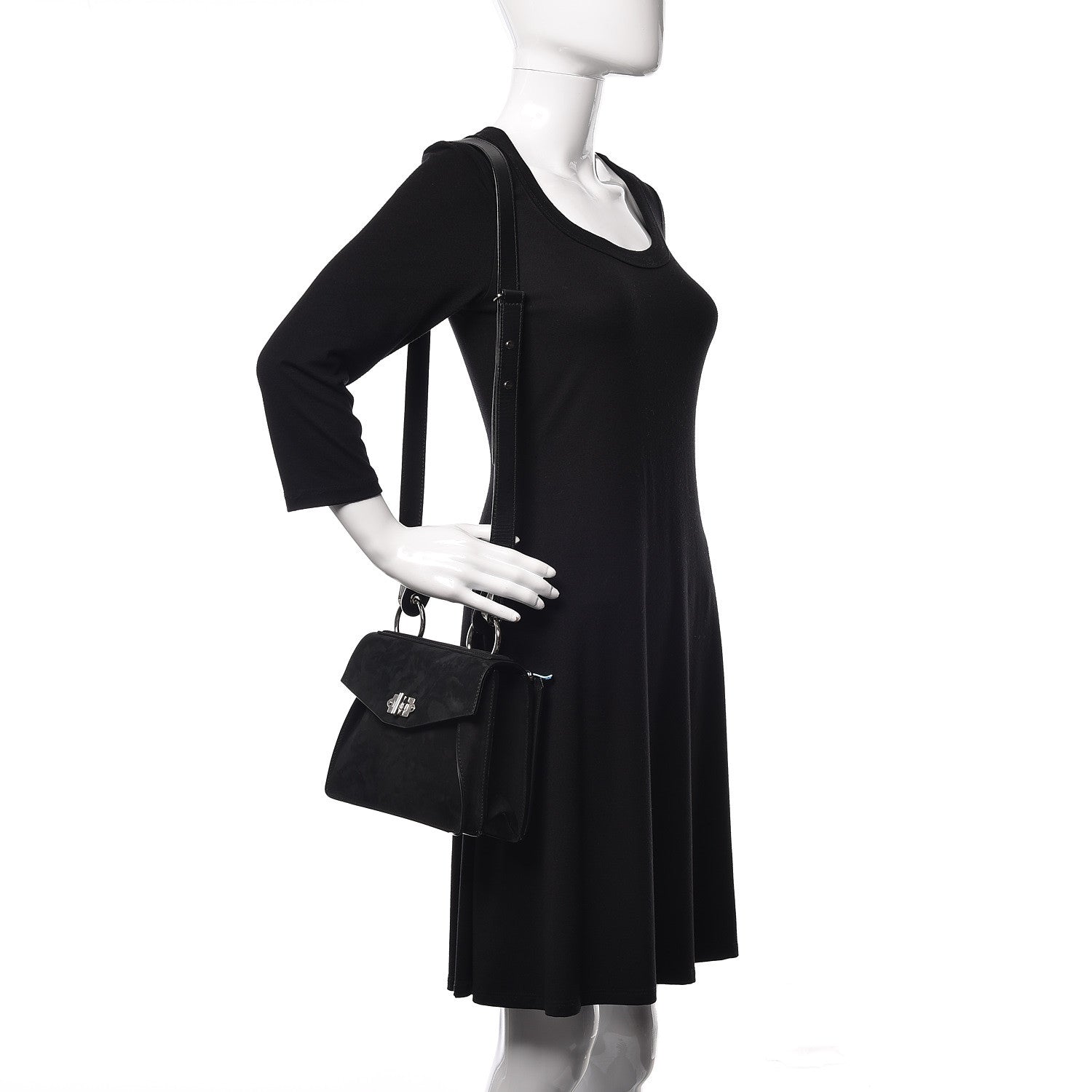 Proenza Schouler Nubuck Small Hava Top Handle Bag Black 2 of 8