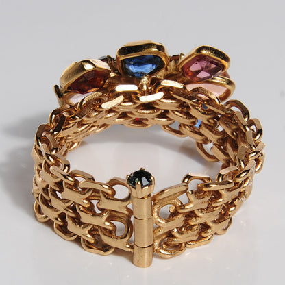 Chanel Gripoix Poured Glass CC Bracelet 3 of 4
