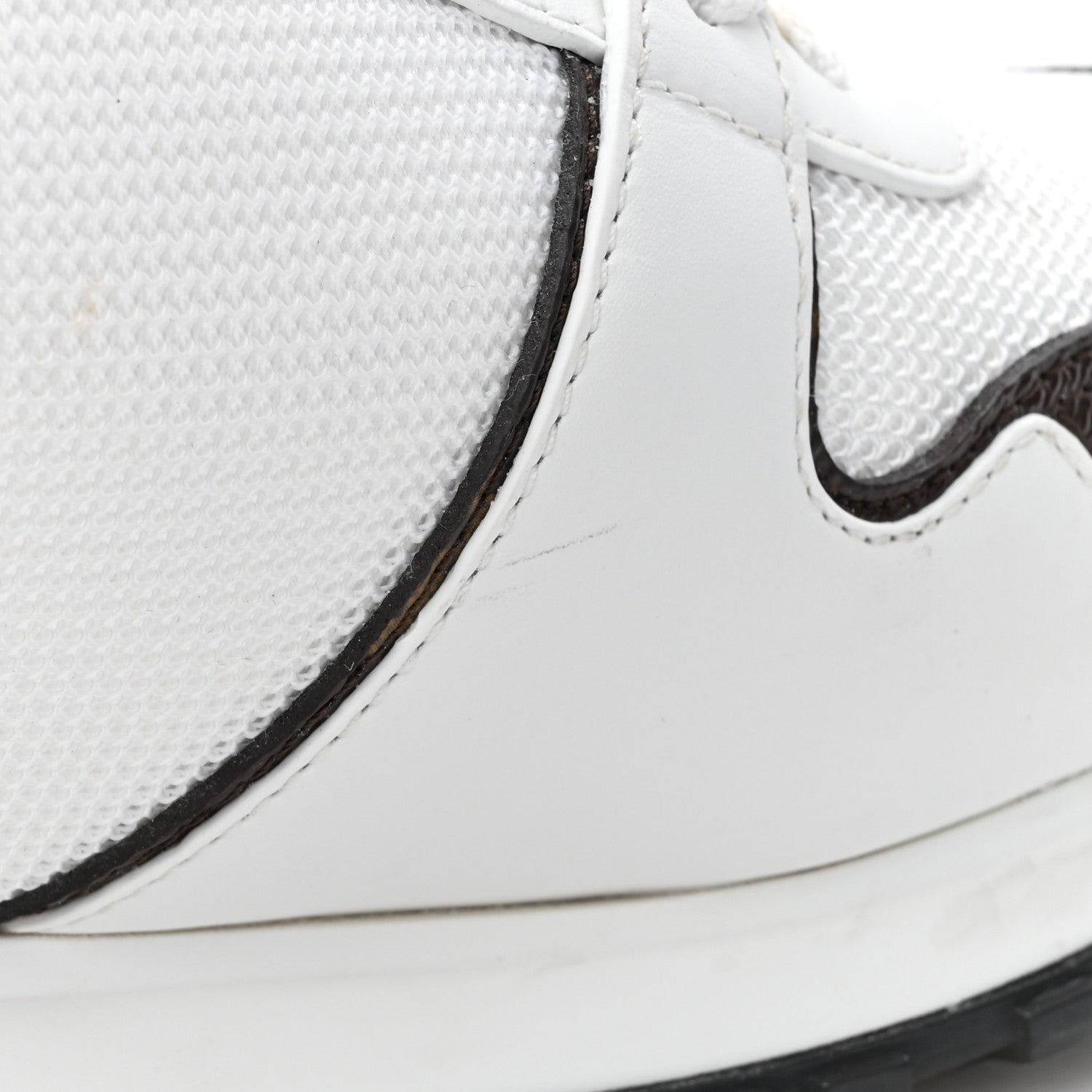 Louis Vuitton Calfskin Monogram Run Away Sneakers 37 White 12 of 12