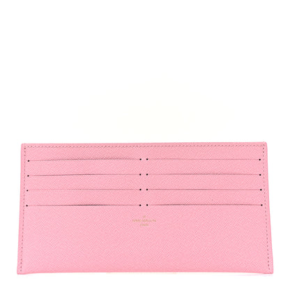 Louis Vuitton Calfskin Felicie Card Holder Insert Rose Ballerine 1 of 8