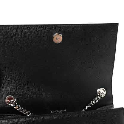 Saint Laurent Grain De Poudre Small Monogram Kate Satchel Black 10 of 15