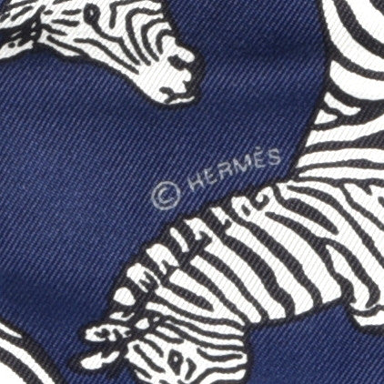 Silk Les Zebres Twilly Gris Marine Black White