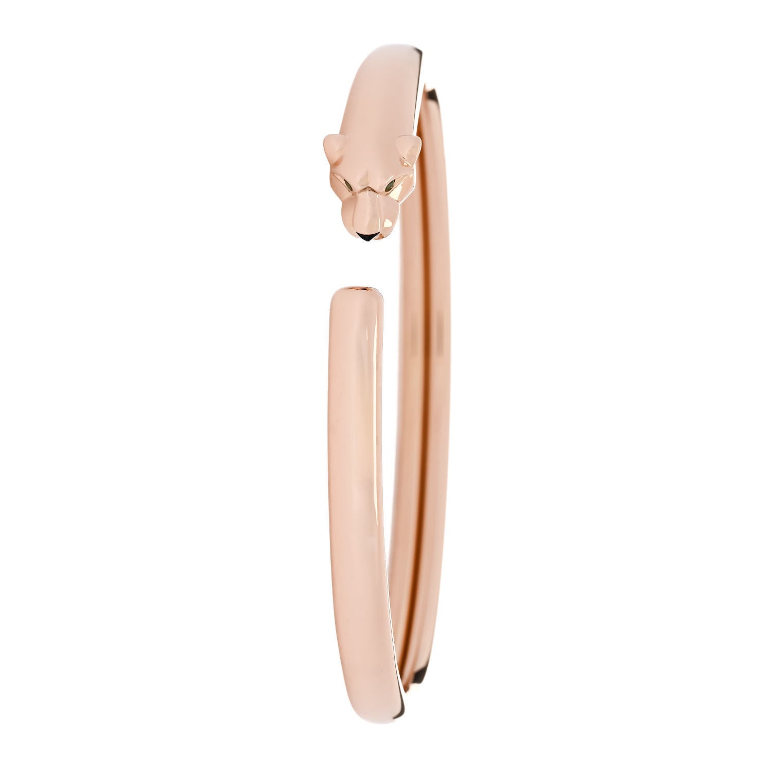 Cartier 18K Pink Gold Tsavorite Black Onyx Panthere De Cartier Bracelet 16 1 of 5