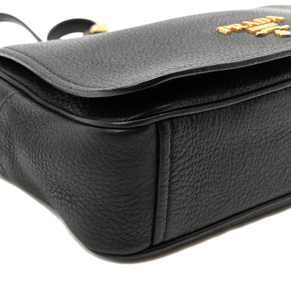 Prada Vitello Phenix Crossbody Bag Black 9 of 10