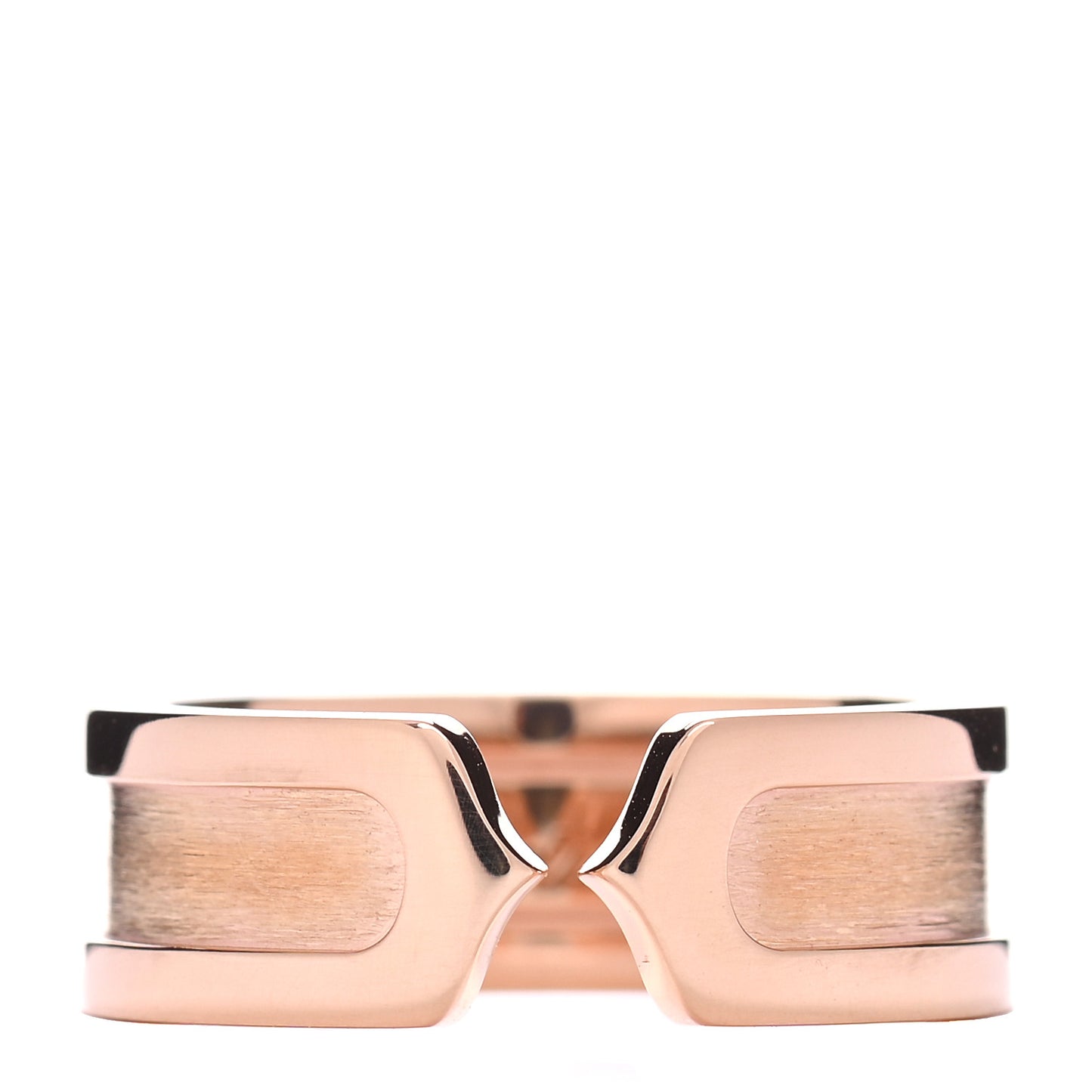 18K Pink Gold 6.5mm C De Cartier Ring 50 5.25