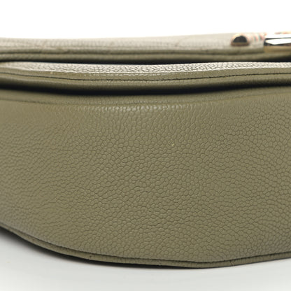 Chanel Grained Calfskin Quilted Small Cuba Top Handle Flap Khaki 8 of 9