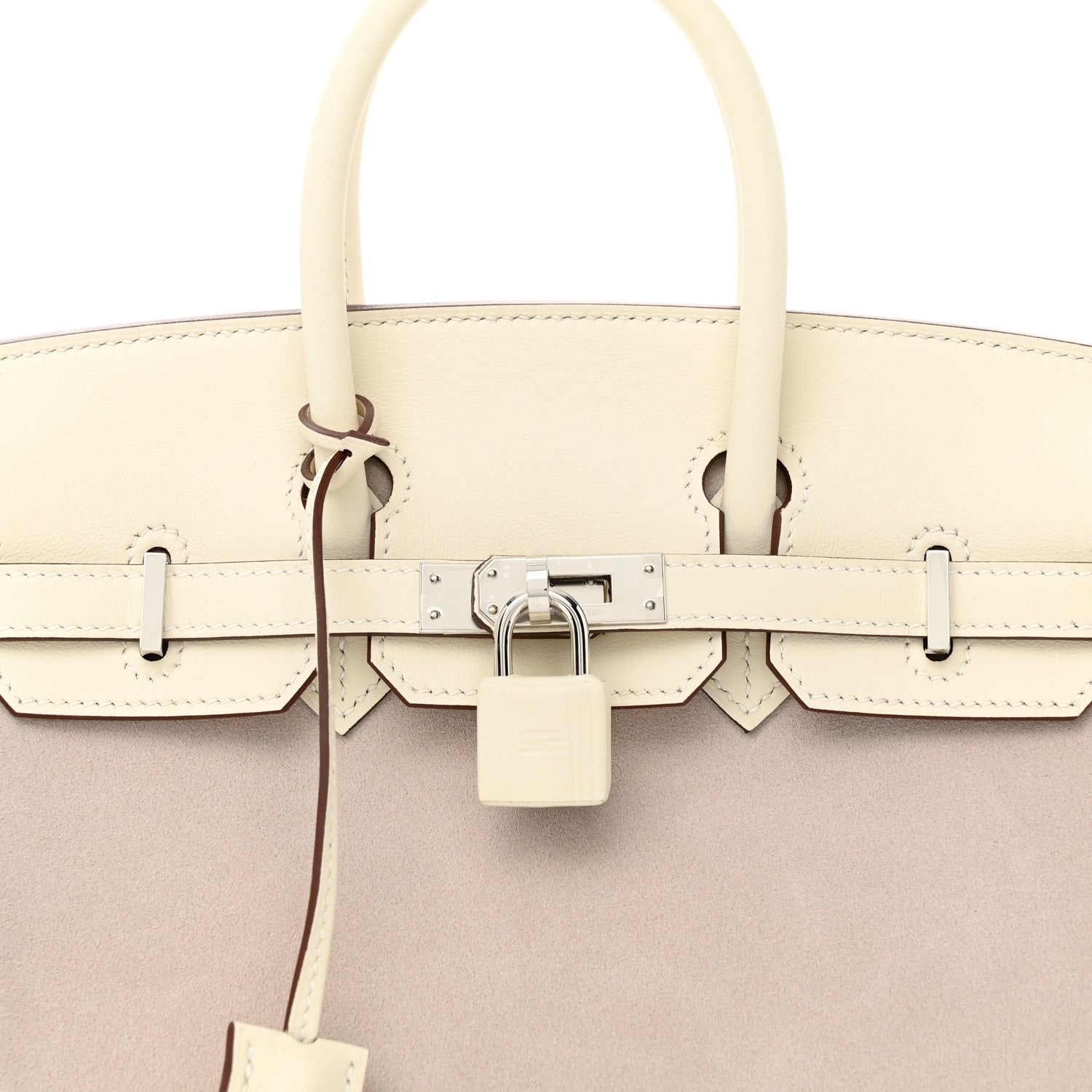 Hermes Veau Doblis Swift Grizzly Birkin 25 Glycine Grizzly Nata 7 of 12