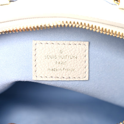 Louis Vuitton Empreinte Monogram Giant Speedy Bandouliere 20 Latte Candy Blue 5 of 9