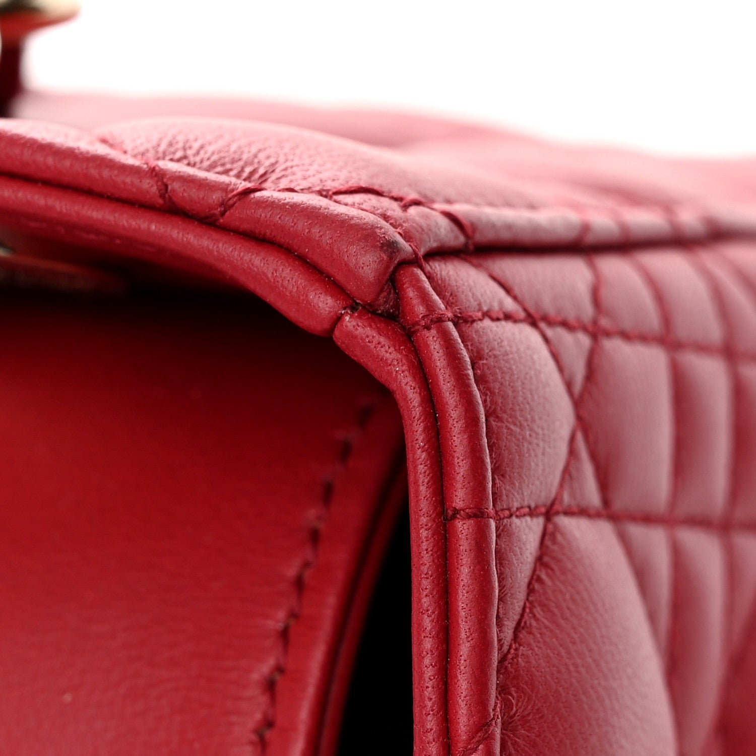 Christian Dior Lambskin Cannage Small My ABCDior Lady Dior Red 12 of 13