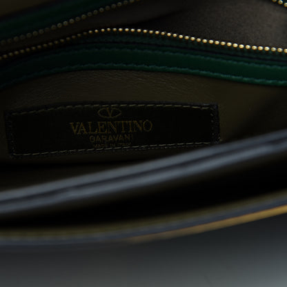 Valentino Garavani Nappa Canvas Camouflage Rockstud Wristlet Clutch Multicolor 6 of 6