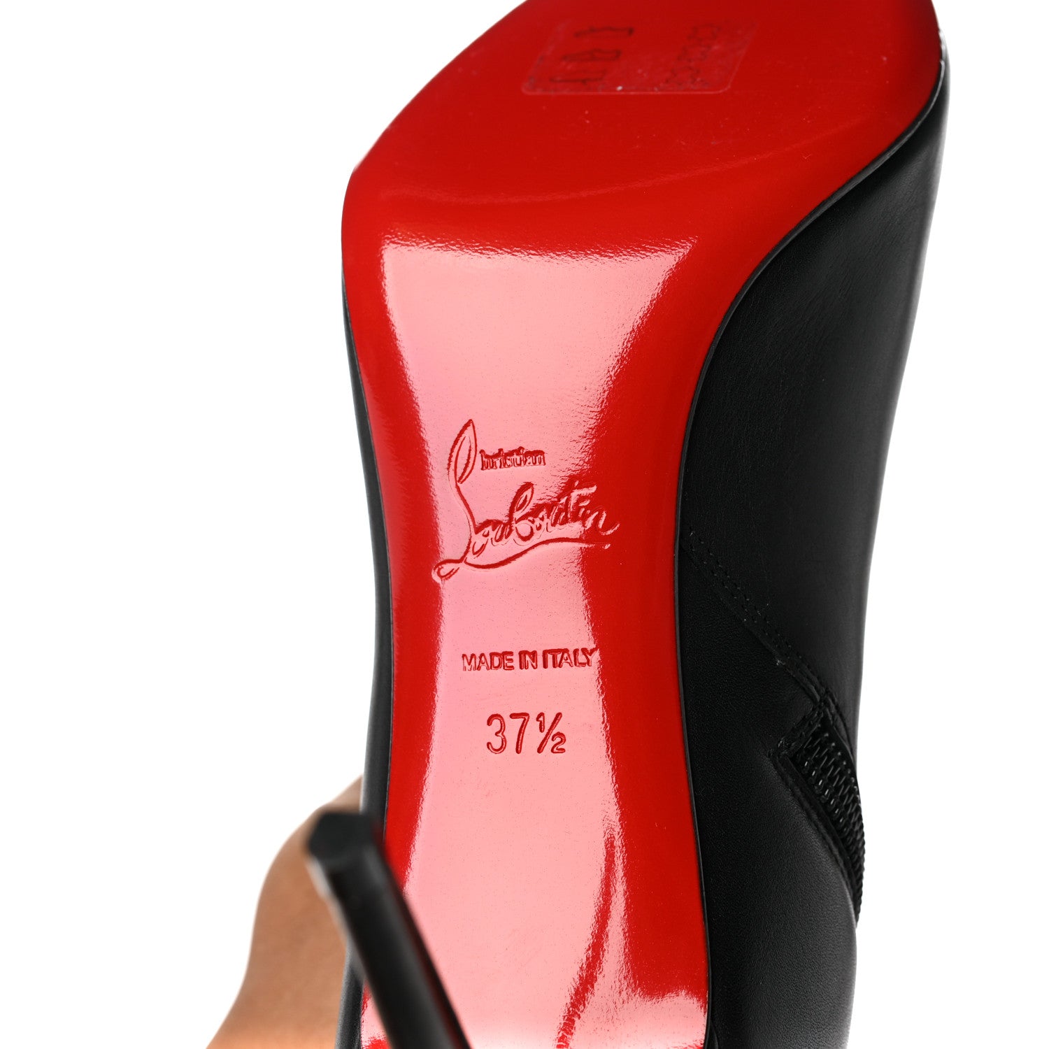Christian Louboutin Calfskin Eloise Botta 85 Knee Boots 37.5 Black 6 of 6