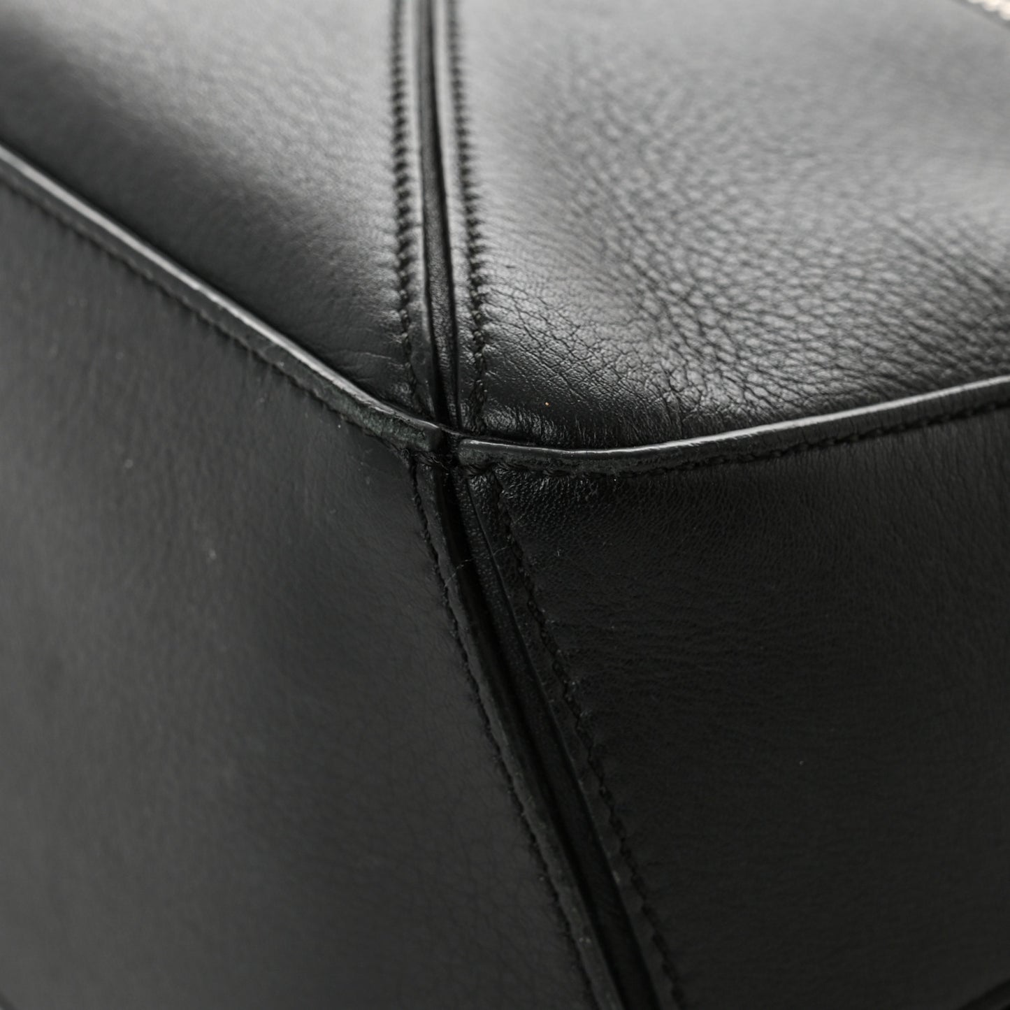 Calfskin Small Puzzle Bag Black
