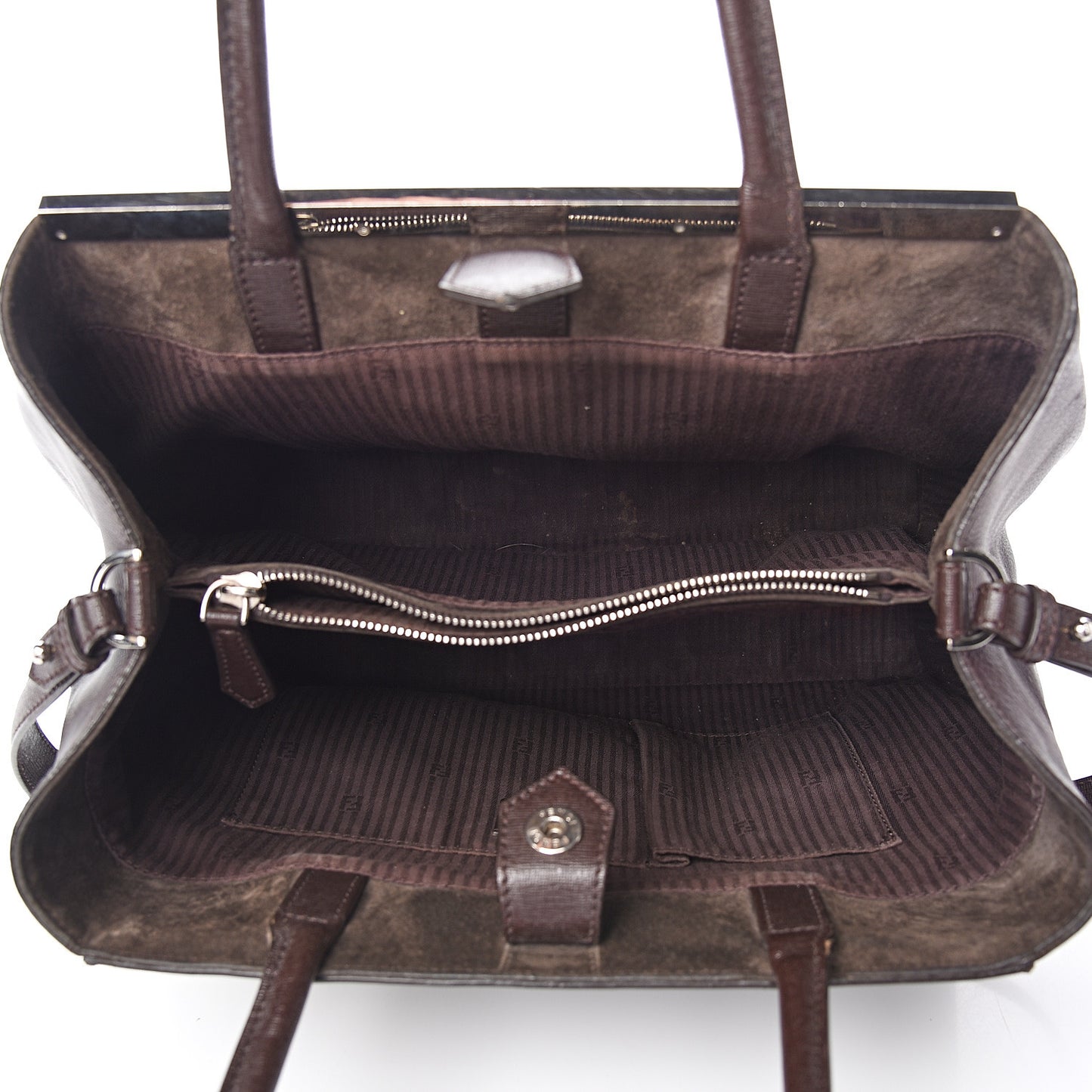Vitello Elite Regular 2Jours Tote Caffe Noir